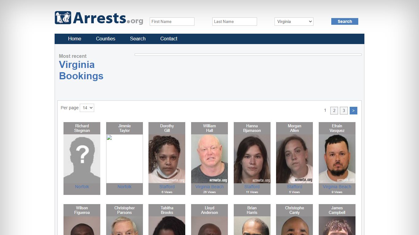 Virginia Arrests and Inmate Search