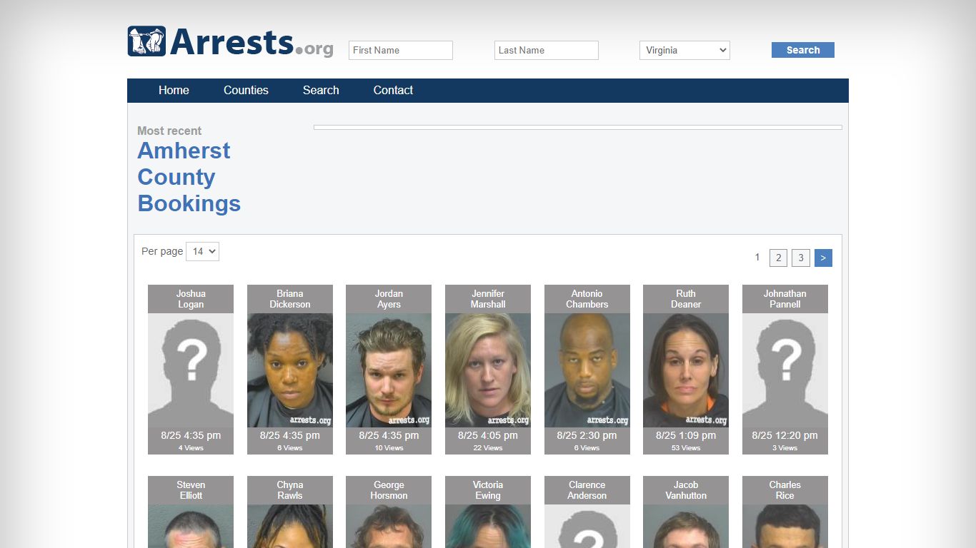 Amherst County Arrests and Inmate Search